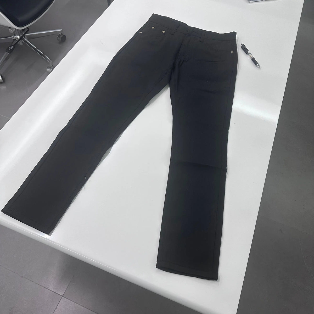 Simple Jeans Men's Trendy Straight-leg Pants 2025 Spring and Summer New Men's High-end Designer Clothes Man Washed Long Pants