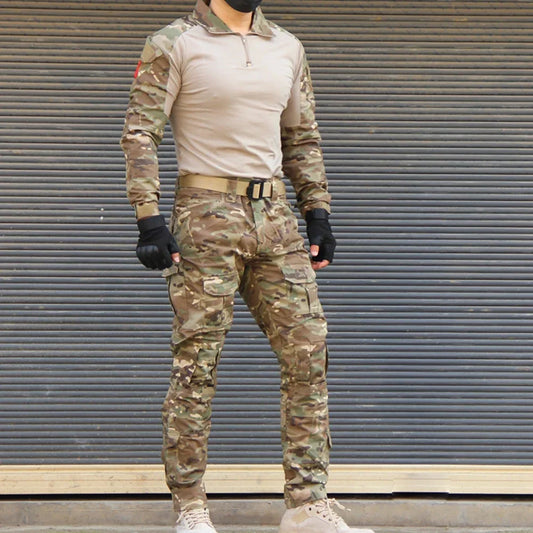 Tactical Uniform Suits Milit Outdoor Camouflage Suit Hunting Shirts Pants Fish Trainning Airsoft Paintball Clothes Sets