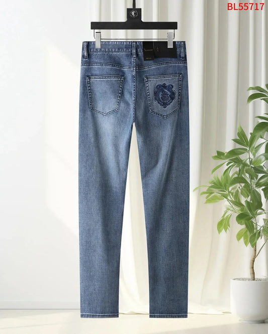 BLLIYOSS BILLIONAIRE Jeans Thin Cotton Men 2025 Spring Summer new Fashion Embroidery comfortable outdoors Big size 30-40 Pants
