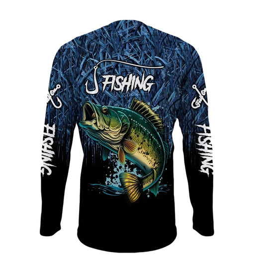 Fishing Shirts Men's T-Shirts Long Sleeve Mens Clothes Autumn Streetwear Crew Neck Pullovers Mens T Shirt Casual Men Clothing