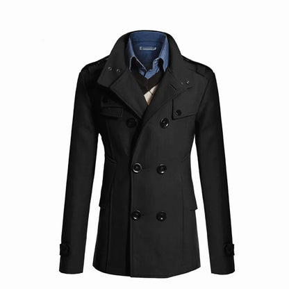 2026 New Men's Wool Overcoat Long Suit Men Woolen Windbreaker Man Woollen Coat Outer for Men Casual Wear Brand Mens Clothing