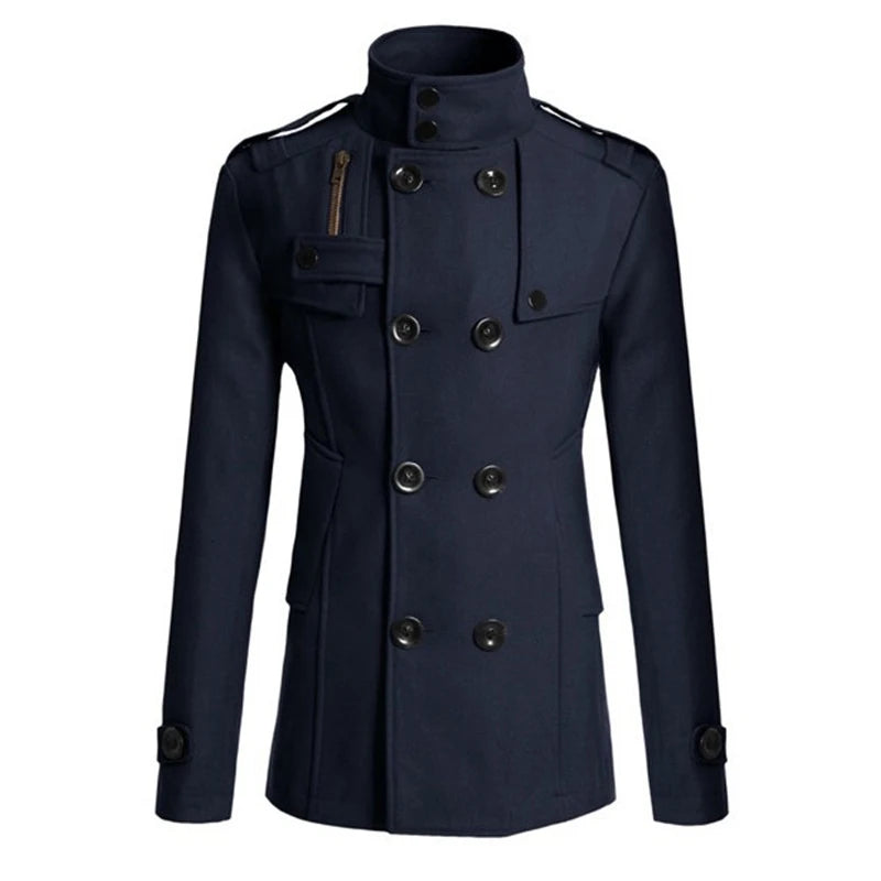2026 New Men's Wool Overcoat Long Suit Men Woolen Windbreaker Man Woollen Coat Outer for Men Casual Wear Brand Mens Clothing