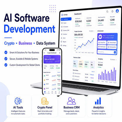 Custom Crypto Software Developed Price Business Development Software Ai Software Development Services Solution