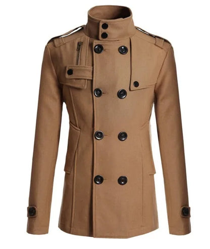 2026 New Men's Wool Overcoat Long Suit Men Woolen Windbreaker Man Woollen Coat Outer for Men Casual Wear Brand Mens Clothing