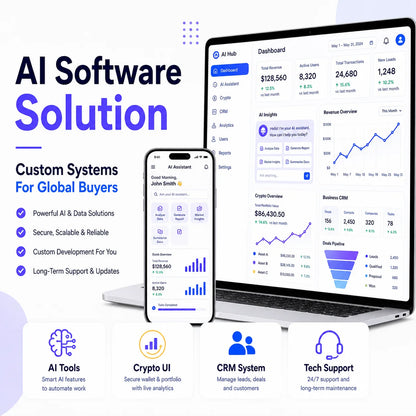 Custom Crypto Software Developed Price Business Development Software Ai Software Development Services Solution