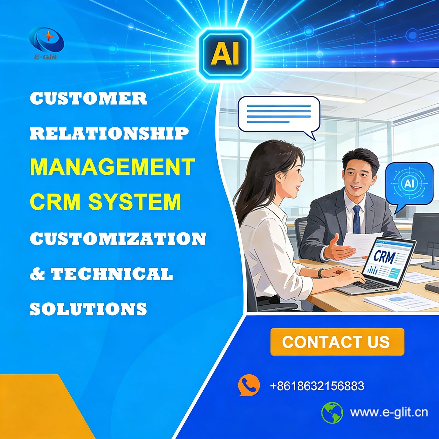 Customized Sales Customer Relationship Management Tracking Locally Deployed Software Based on AI CRM Solution