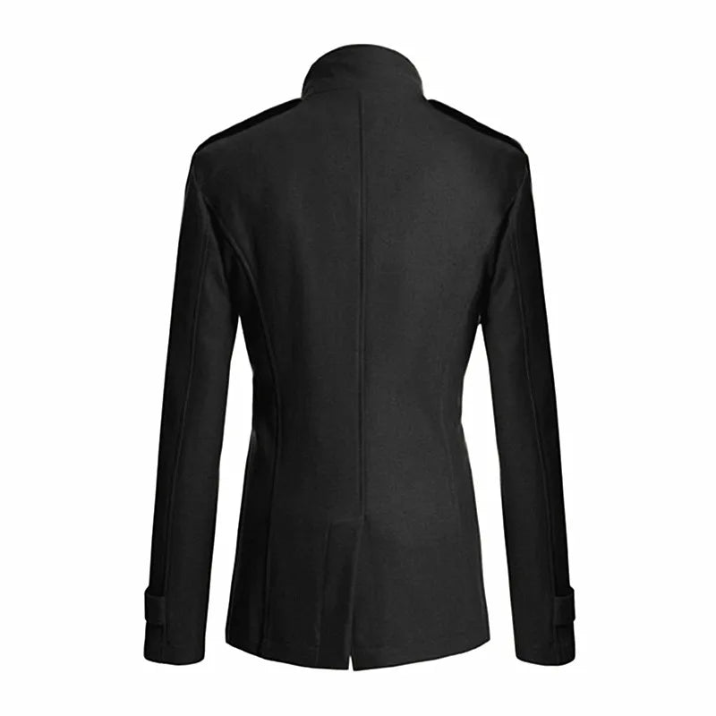 2026 New Men's Wool Overcoat Long Suit Men Woolen Windbreaker Man Woollen Coat Outer for Men Casual Wear Brand Mens Clothing