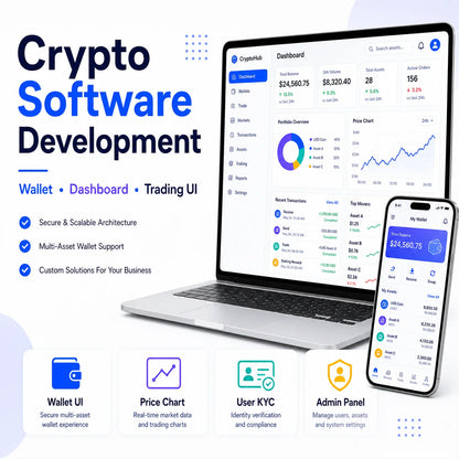 Custom Crypto Software Developed Price Business Development Software Ai Software Development Services Solution