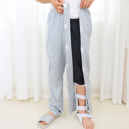 Convenient Bedridden Elderly Care Clothing Skin-Friendly Breathable Patient Gown Comfortable Full Tear Away