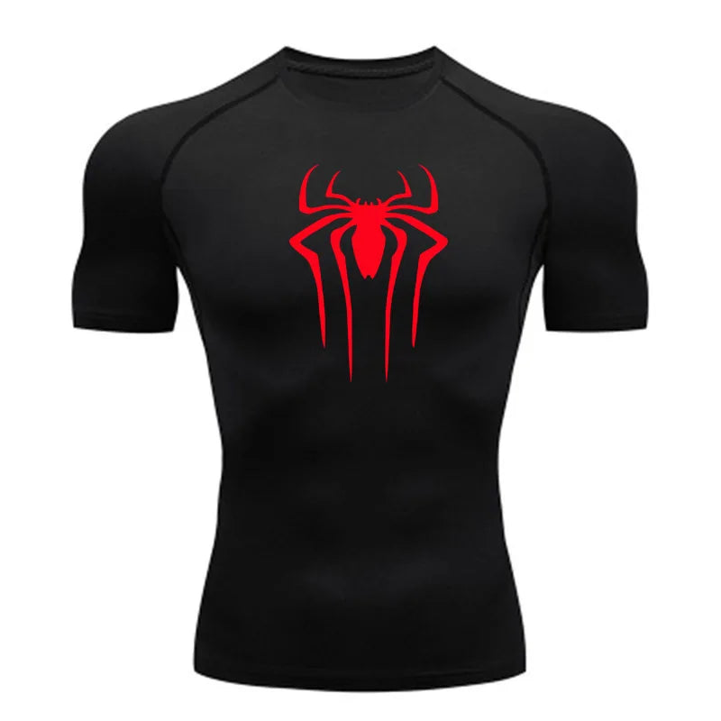 Men's fitness clothes, short sleeves, tight fitting T-shirts, quick drying sportswear, training clothes