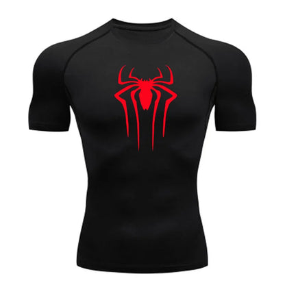 Men's fitness clothes, short sleeves, tight fitting T-shirts, quick drying sportswear, training clothes