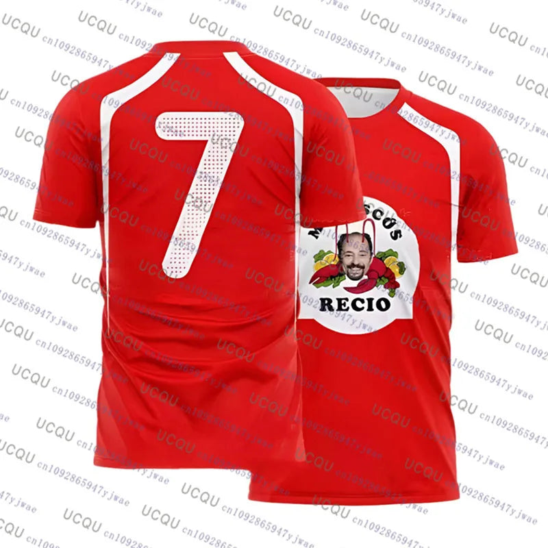 2026 Seafood Shrimp Recio Print Men's Sportwear Casual Christmas Gift Party Tee Top Unisex Breathable Sweat Wicking Sport Tshirt