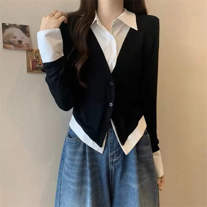 Striped Shirts & Blouses For Women Basic Modern Long Youthful Clothes Cute And Elegant New 2025 Aesthetic Plus Size Woman Top