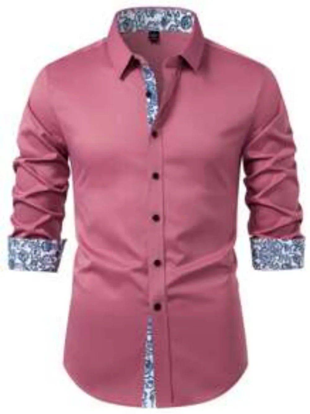 2025 Men's Casual Multifunctional Long Sleeved Wrinkle Free Formal Shirt, Commuting Printed Long Sleeved Shirt, Men's Slim Fit S