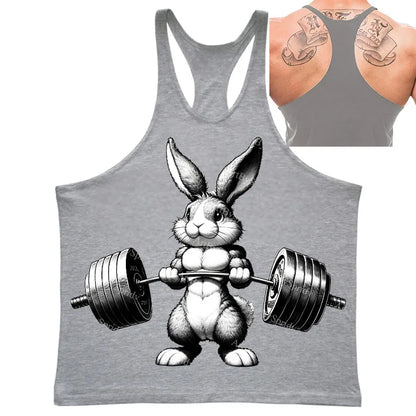 Men Muscle Vests Cotton Underwear Sleeveless Tank Top Print Muscle Vest Undershirts O-neck Gym Clothing Bodybuilding Tank Tops