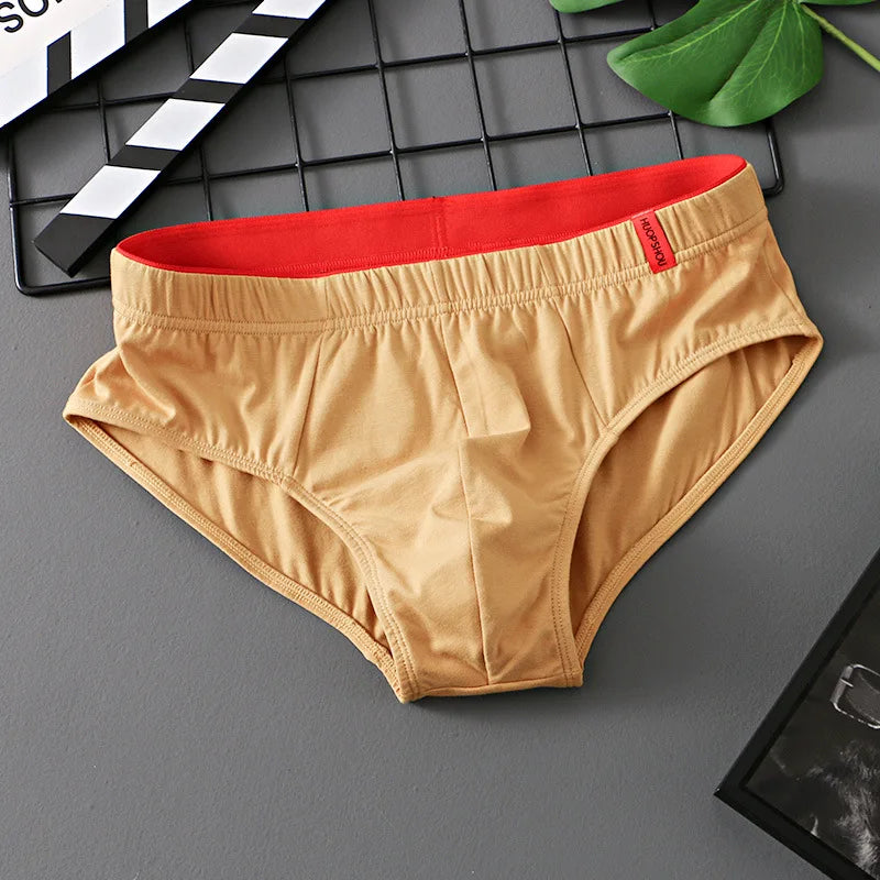 Men's underwear simple ropa interior sexi para hombre breathable bragas japonesas men's cotton boxers & briefs calcinha cuecas