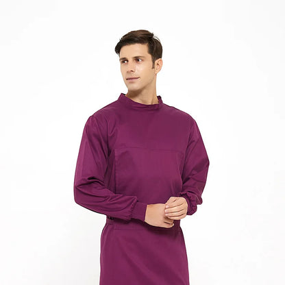 Surgical Gowns Cotton Operating Room Work Male Surgeons Half Wrapped Long Sleeved Female Reverse Wearing Full Isolation Clothing