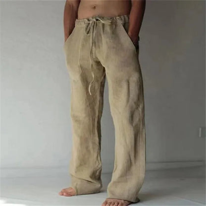 Mens Linen Pants Linen Pants for Men Loose Straight Pants Cotton Linen Cotton Linen Men Pants Linen Oose Linen Pants