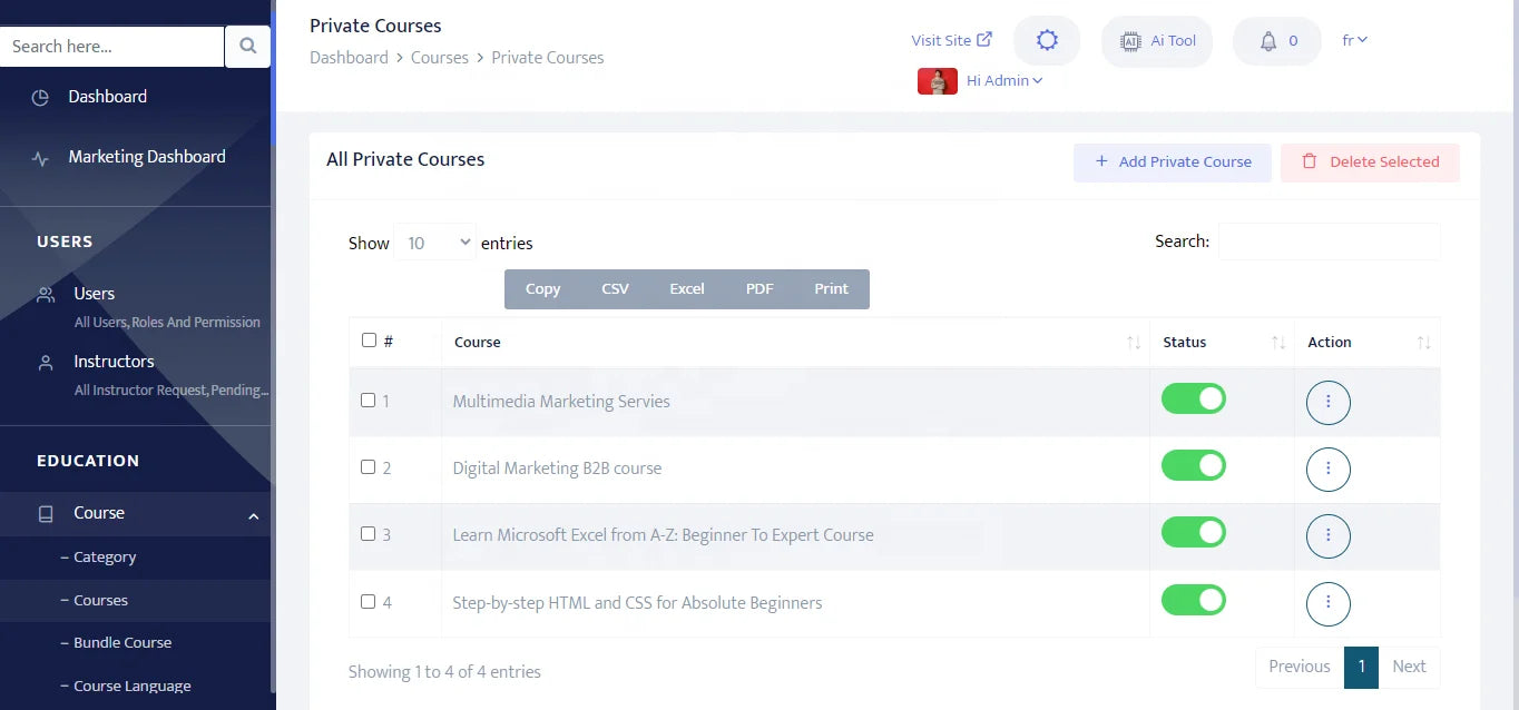 Learning Management System Software with AI Assessment, Adaptive Learning System for Coaching, Corporate, Schools and Colleges