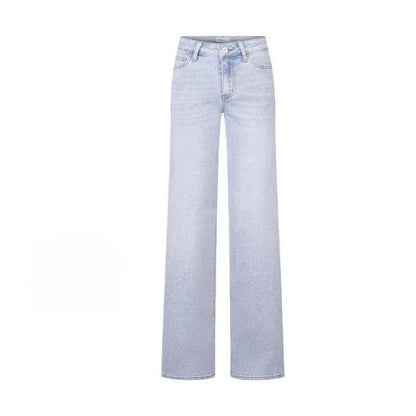 Women's Jeans Low Waist  Loose Floor Length Wide Leg Jeans Casual Daily Vacation Commuting All-match Vintage Y2k Streetwear