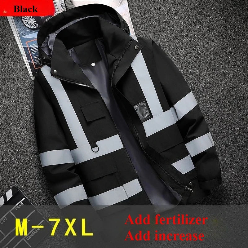 Men's workwear jacket construction clothing building clothing outdoor work clothes windproof waterproof  reflective strip