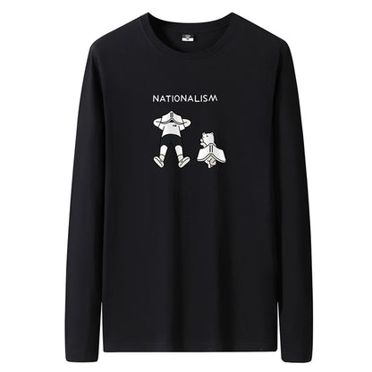 T Shirts Men New Fashion 2025 O-Neck Slim Long Black Sleeve T-Shirt Male Clothing Casual Tee Shirt 28 Styles Plus Size S-6XL