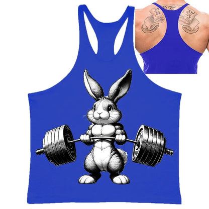 Men Muscle Vests Cotton Underwear Sleeveless Tank Top Print Muscle Vest Undershirts O-neck Gym Clothing Bodybuilding Tank Tops