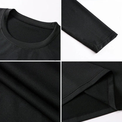 1 or 3 Pack Men's Compression Shirts Long Sleeve Workout Gym T-Shirts Running Tops Cool Quick Dry Sports Baselayer Undershirts