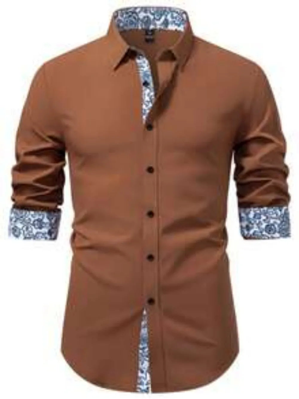 2025 Men's Casual Multifunctional Long Sleeved Wrinkle Free Formal Shirt, Commuting Printed Long Sleeved Shirt, Men's Slim Fit S