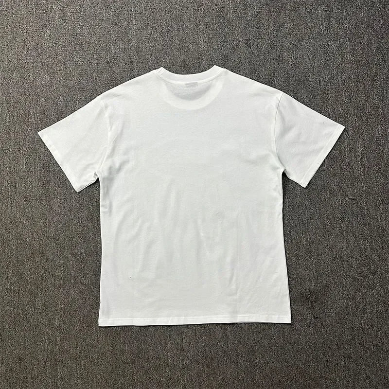 Men's cotton printed T-shirt, street fashion clothing, avant-garde style, retro oversized design.Suitable for both men and women