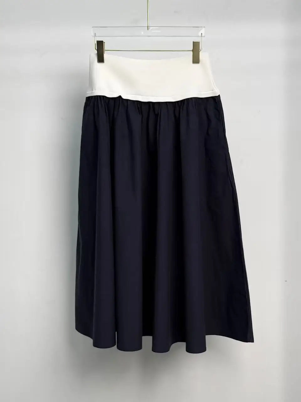 2026 Summer New Women's Clothing: Pony Embroidery,RL High Waist, Half Skirt, Long, Cotton Blended, Simple, Casual, Versatile