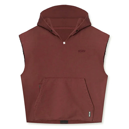 Mens Brand Gyms Clothing Bodybuilding Hooded Tank Top Cotton Sleeveless Vest Sweatshirt Fitness Workout Sportswear Tops Male