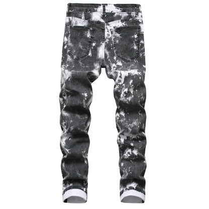 2026 High Quality Colorful Jeans for Men Elastic Slim Straight Casual Trousers Trend Streetwear Male All-match Denim Long Pants