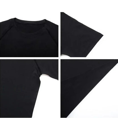 Mens Compression Clothing Summer Tights T Shirt Elastic Quick Dry Sportswear Running T-shirts Sports Tops Tee Gym Workout Shirts
