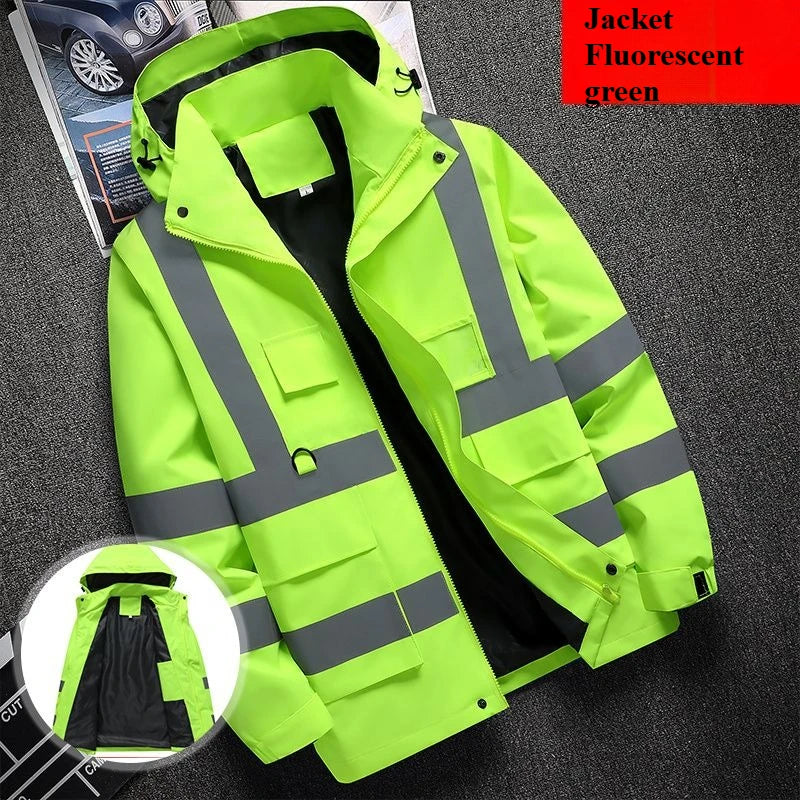 Men's workwear jacket construction clothing building clothing outdoor work clothes windproof waterproof  reflective strip