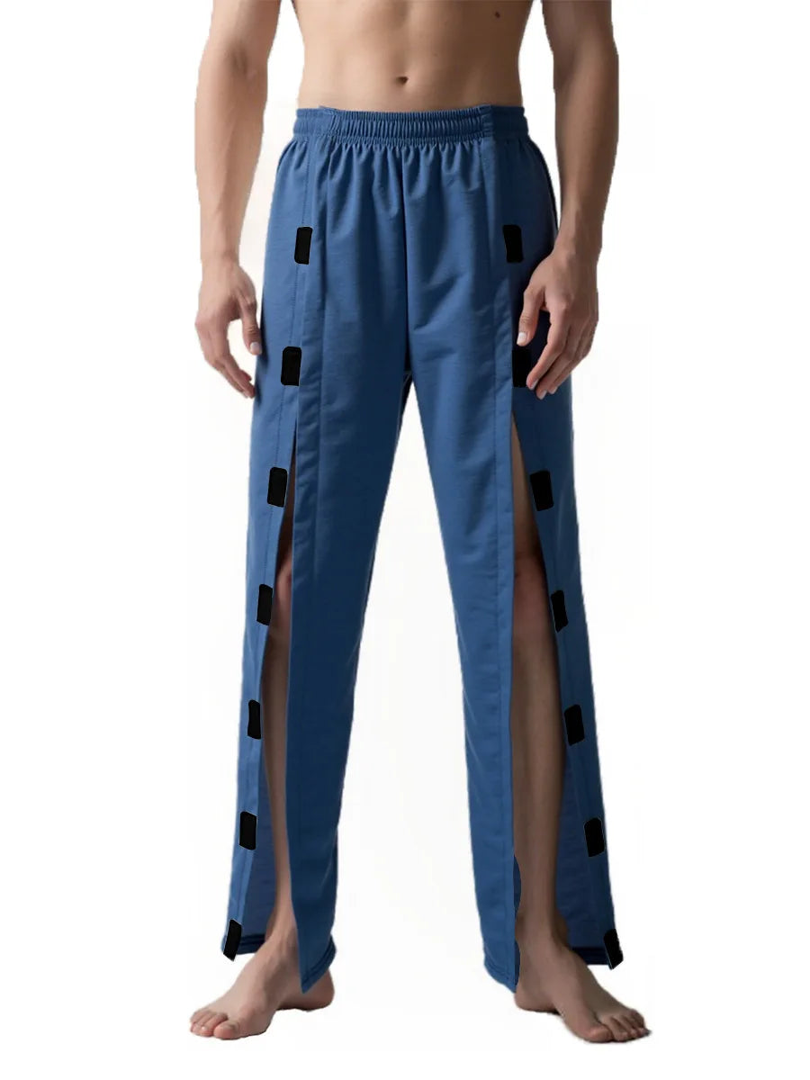New Men's Patient Clothing Easy To Wear and Take Off Paralysis Incontinence Bedridden Pants Fracture for Men Loose Full Trousers