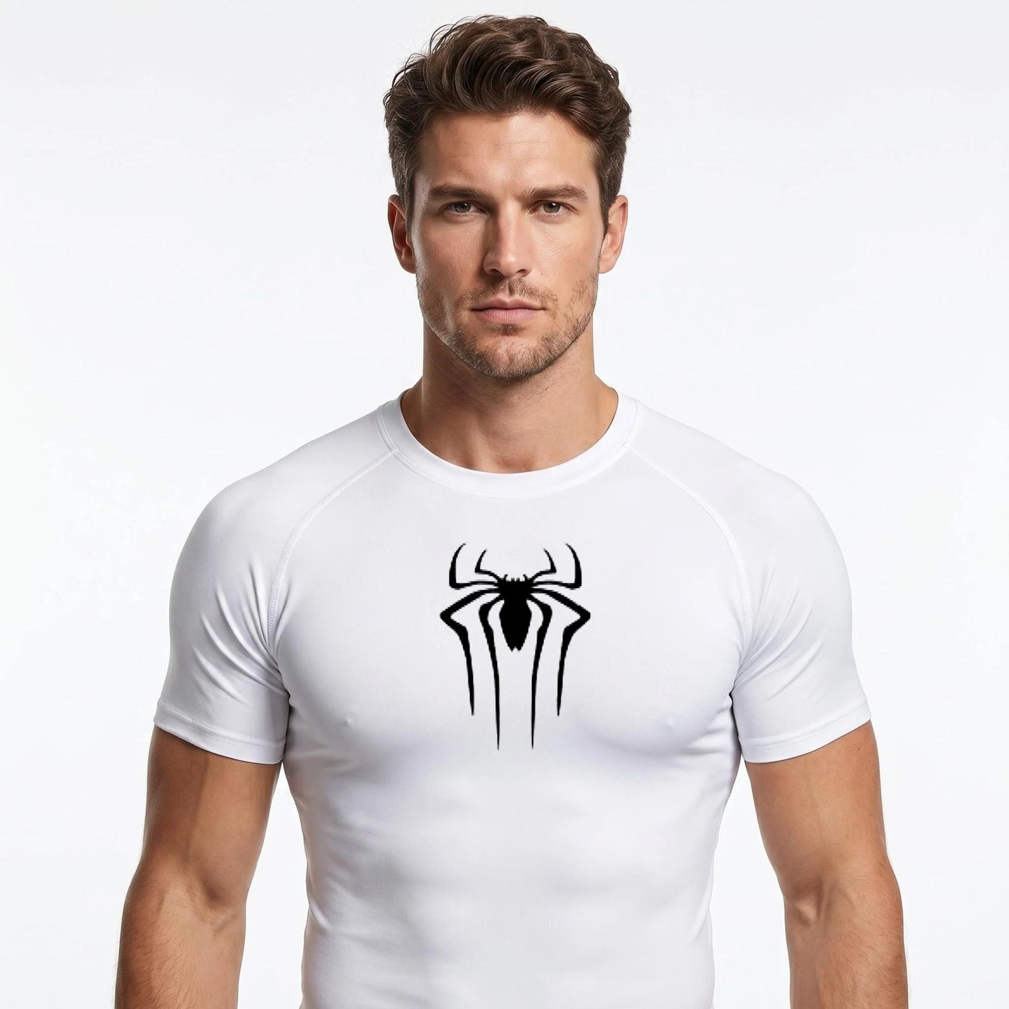 Men's fitness clothes, short sleeves, tight fitting T-shirts, quick drying sportswear, training clothes