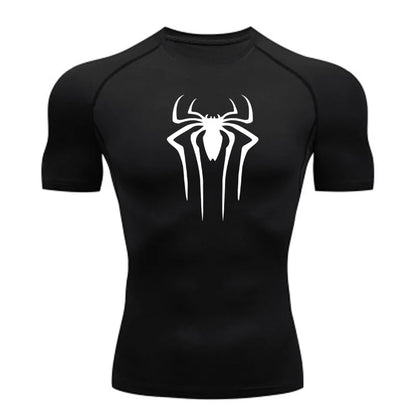 Men's fitness clothes, short sleeves, tight fitting T-shirts, quick drying sportswear, training clothes