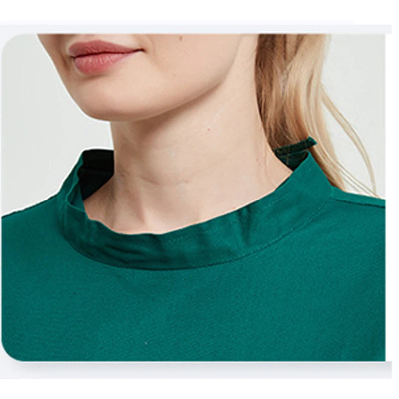 Surgical Gowns Cotton Operating Room Work Male Surgeons Half Wrapped Long Sleeved Female Reverse Wearing Full Isolation Clothing