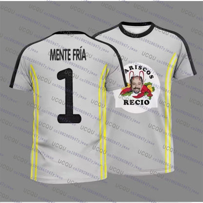 2026 Seafood Shrimp Recio Print Men's Sportwear Casual Christmas Gift Party Tee Top Unisex Breathable Sweat Wicking Sport Tshirt