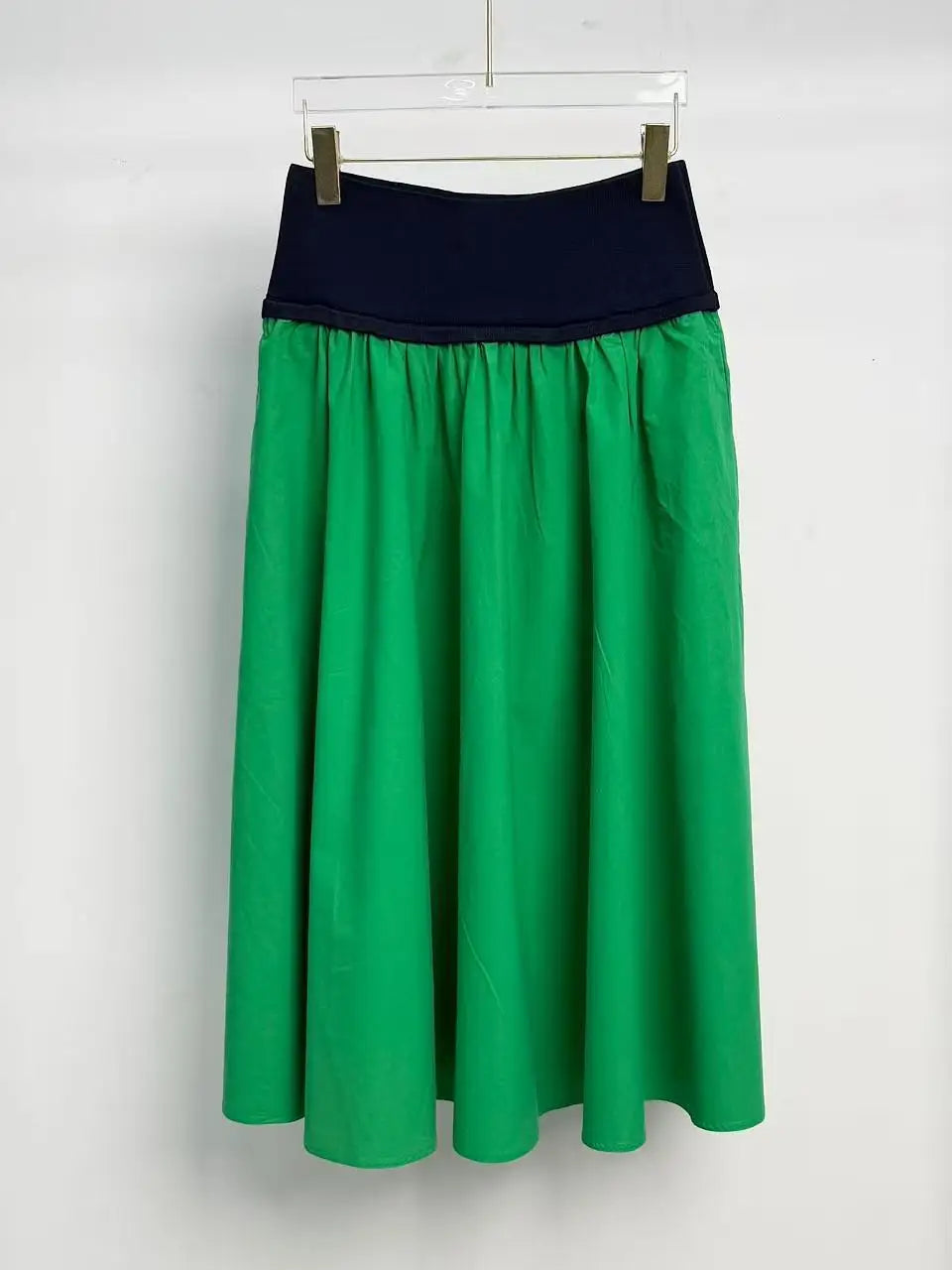 2026 Summer New Women's Clothing: Pony Embroidery,RL High Waist, Half Skirt, Long, Cotton Blended, Simple, Casual, Versatile