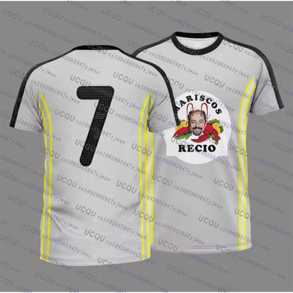 2026 Seafood Shrimp Recio Print Men's Sportwear Casual Christmas Gift Party Tee Top Unisex Breathable Sweat Wicking Sport Tshirt
