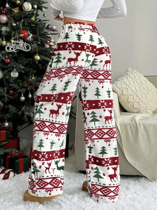 Women's clothing elegant casual fashionable outdoor sports warm home, elastic autumn and winter long pants Women's clothing