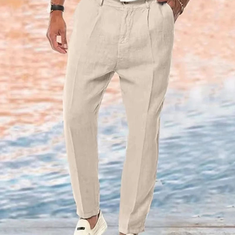 Men's Clothing Straight Solid Color Comfortable Outdoor Casual Loose Casual Pants
