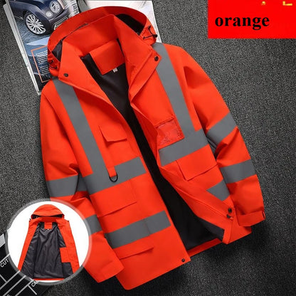 Men's workwear jacket construction clothing building clothing outdoor work clothes windproof waterproof  reflective strip