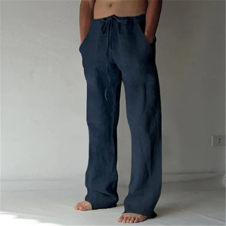 Mens Linen Pants Linen Pants for Men Loose Straight Pants Cotton Linen Cotton Linen Men Pants Linen Oose Linen Pants