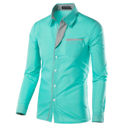 White Striped Shirts Mens 2025 Long Sleeved Business Slim Fit Male Shirt Black Social Clothes Camisa Masculina Vetement Homme