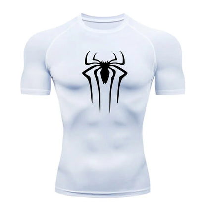 Men's fitness clothes, short sleeves, tight fitting T-shirts, quick drying sportswear, training clothes