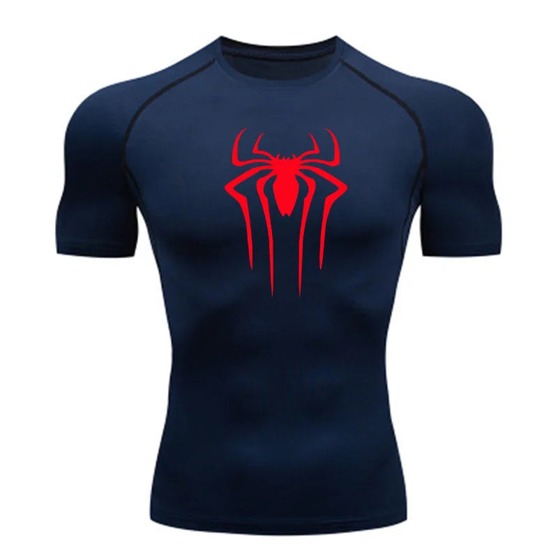 Men's fitness clothes, short sleeves, tight fitting T-shirts, quick drying sportswear, training clothes
