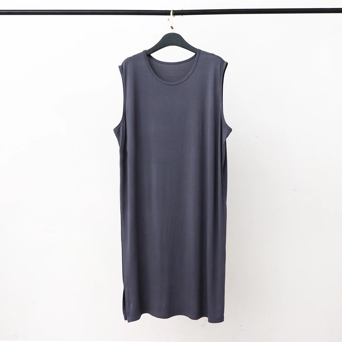Men's Sleepwear Vest Long Dress Comfortable Home Clothes Bathrobe Sexy Nightwear Spring Summer Autumn Winter Youth Pajamas ﻿
